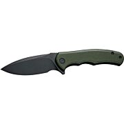 CIVIVI KNIFE MINI PRAXIS 2.98" OD GREEN G10/BLACK STNWSH D2