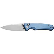 CIVIVI KNIFE ALTUS 2.97" BLUE/ STONEWASH BUTTON LOCK