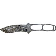 BEAR OPS COMBAT NECK KNIFE 2.78" DAMASCUS W/KYDEX SHEATH