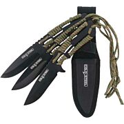 COLD STEEL THROWING KNIVES 4.4" BLADE 3-PACK W/SHEATH