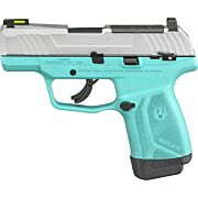 RUGER MAX-9 9MM LUGER DAY/NIGT TURQUOISE OPTIC READY HOGUE