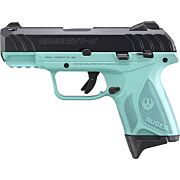 RUGER SECURITY-9 COMPACT 9MM ADJ 10-SHOT TURQUOISE/BLACK