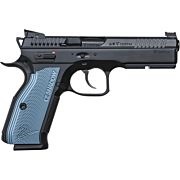 CZ SHADOW 2 9MM FS 17-SHOT BLACK POLYCOAT BLUE GRIP