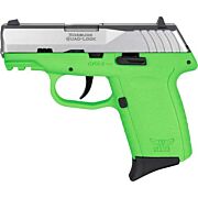 SCCY CPX2-TT PISTOL GEN 3 9MM 10RD SS/LIME W/O SAFETY