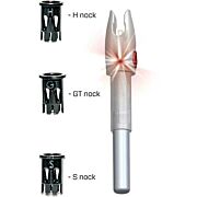 GLORYNOCK LIGHTED NOCK UNIVERSAL FIT RED 3/PACK