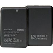 MOBILE WARMING 7.4V BATTERY & CABLE BLACK W/USB 2350MAH