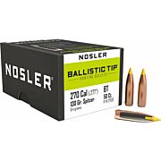 NOSLER BULLETS 270 CAL .277 130GR BALLISTIC TIP 50CT