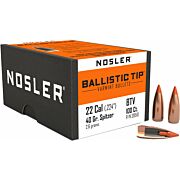 NOSLER BULLETS 22 CAL .224 40GR BALLISTIC TIP 100CT
