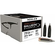 NOSLER BULLETS 270 CAL .277 130GR BALLISTIC SILVER TIP 50C