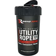 RAPID ROPE CANISTER WHITE 120+ FEET UTILITY ROPE W/CUTTER