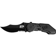 S&W KNIFE M&P SPRING ASSIST 2.9" S/S SERRATED DROP POINT