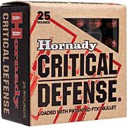 HORNADY CRITICAL DEFENSE 9X18 MAKAROV 95GR FTX 25RD 10BX/CS