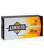 ARMSCOR 380 ACP 95GR FMJ 50RD 20BX/CS