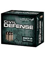 LIBERTY CIVIL DEFENSE 45ACP 78GR HP 20RD 50BX/CS