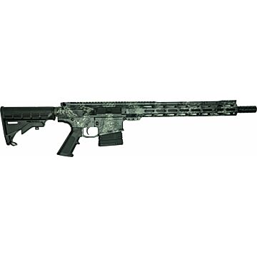 10 Ring Great Lakes AR-10 Rifle .308 Win 20rd Magazine 16" Barrel Lichen Grey with 5 OTF 3-1/2" Blade .308 Win Rifle image 2