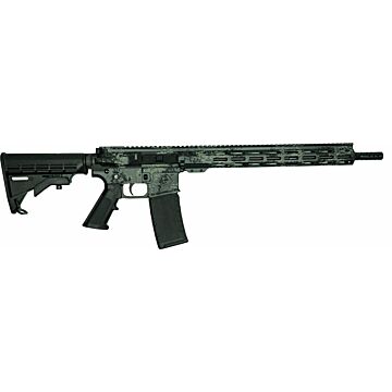 10 Ring Great Lakes AR-15 Rifle .223 Wylde 30rd Magazine 16" Barrel Lichen Grey with 5 OTF 3-1/2" Blade Knives .223 Wylde Rifle image 2
