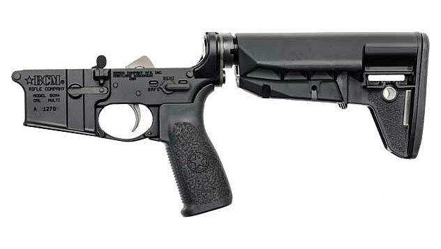 BCM LOWER GROUP AR-15 5.56MM W/BCM MOD-2 SOPMOD BLACK