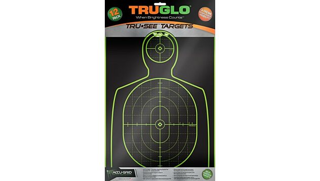 TRUGLO Tru See 5-Bullseye Reactive Splatter Target - Bersaglio Adesivo 12x12 Pollici ( Confezione Da 5) - 5
