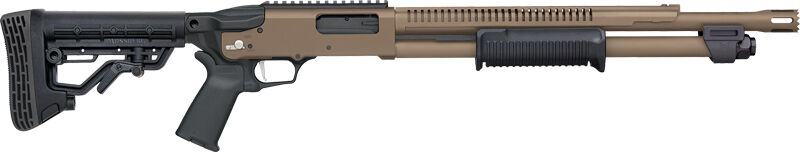 Mossberg 590R Stand Off Cerakote 12 Ga Shotgun – Reliable Defensive Pump 6 Mossberg 590R Stand Off Cerakote 12 Ga shotgun angle