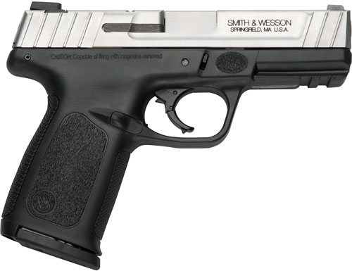 S&W SD9VE 9MM 4" FS 10-SHOT - Silver SS Slide/Black POLY