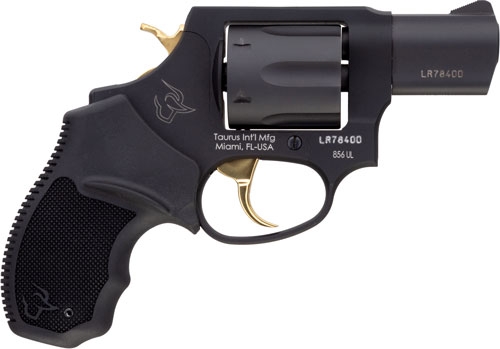 Taurus 856 Ultra Lite 2" 6-Shot Revolver .38 Special (Matte Black w/ Gold Accents)