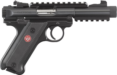 Ruger Mark IV Tactical .22 LR Semi-Auto Pistol (4.4" Threaded Barrel, Black Oxide)