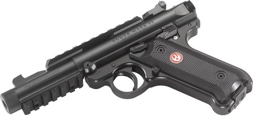Ruger Mark IV Tactical .22 LR Semi-Auto Pistol (4.4" Threaded Barrel, Black Oxide)