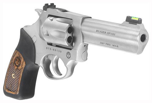 Ruger SP101 .327 Federal Magnum Double-Action Revolver (4.2in) Satin Stainless Steel, 6rd
