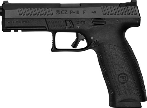 CZ P-10 F 9mm Full-Size Pistol Black Fixed Sights 19rd (2 Mags)
