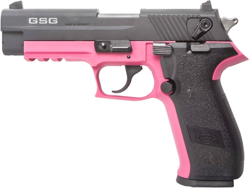 GSG Firefly HGA 22 LR Semi Auto Pistol 4" Barrel Pink/Black - German Sport - Best Price $222.00
