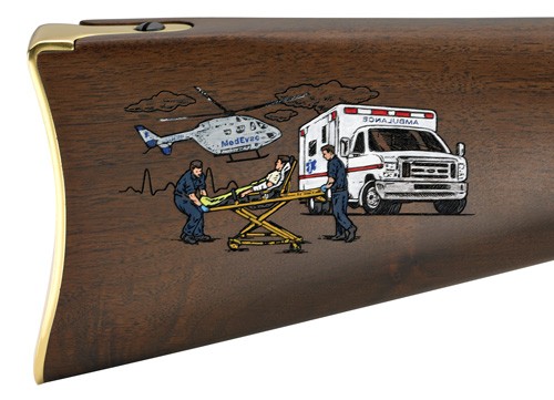 Henry Golden Boy EMS Tribute Edition Lever Action Rifle (.22 S/L/LR, 20 in)