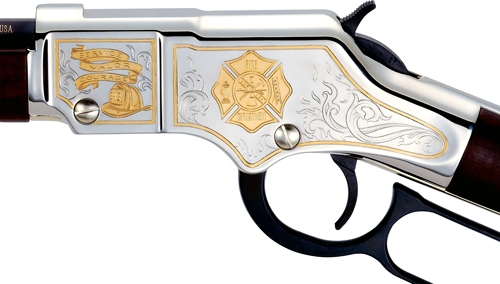 Henry H4 Firefighter Tribute Golden Boy Lever Action Rifle