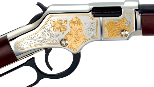 Henry H4 Firefighter Tribute Golden Boy Lever Action Rifle
