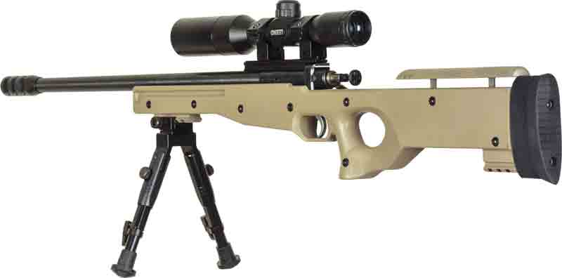 CRICKETT PRECISION RIFLE 22LR - BLUED/FDE THREADED W/SCOPE-img-2