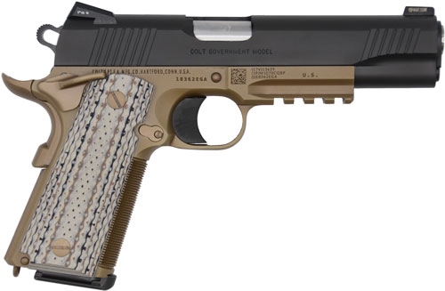 Colt 1911 Custom Shop CQB 5" .45 ACP Handgun (FDE/Black DLC)