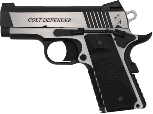 Colt Combat Elite Defender 1911 3 in 9mm Two-Tone PVD Handgun