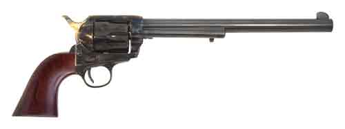 CIMARRON WYATT EARP .45LC OM FS 10” CC/BL WALNUT W/O BADGE