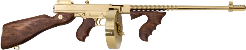 Auto-Ordnance Thompson 1927A-1 Deluxe .45 ACP Titanium Gold Plated Rifle