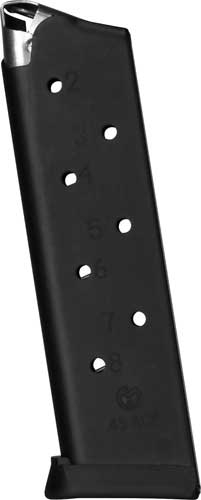 Metalform Magazine 1911 Govt. 45Acp 8RD Black Removable Base M1911458LSRRB