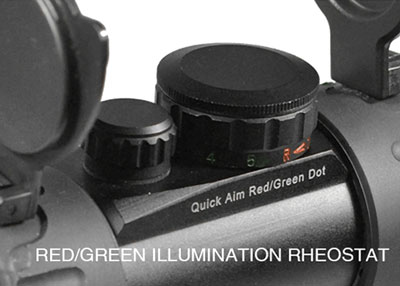 UTG SWATFORCE 1x Red/Green CQB Dot Sight with Integral QD Picatinny Mount