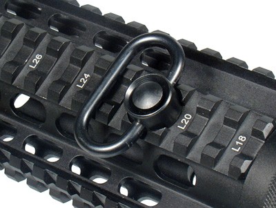 UTG SWIVEL QD PUSH BUTTON 1.38 BLACK