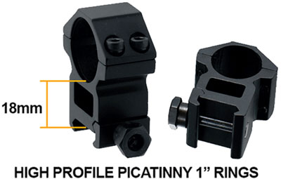UTG 4-16x40 1" AO Illuminated Mil-Dot Scope (Includes Rings)